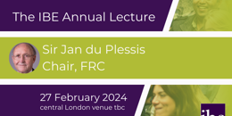 IBE Annual Lecture 2024