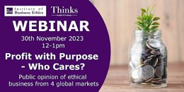 IBE Webinar recording: Profit with purpose - who cares?